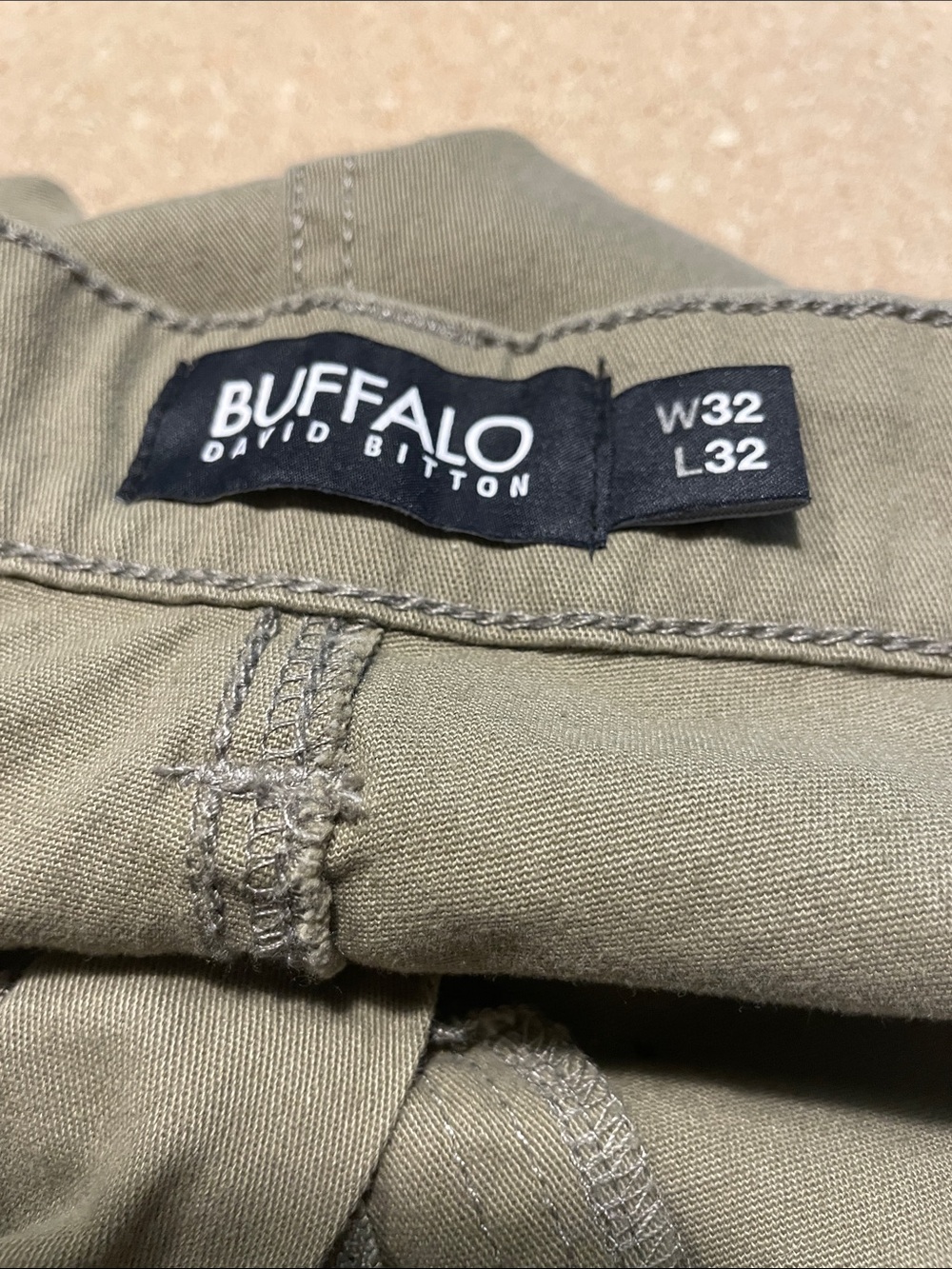 Buffalo David Bitton Olive-Tone Straight Leg Pants - Picture 5 of 9
